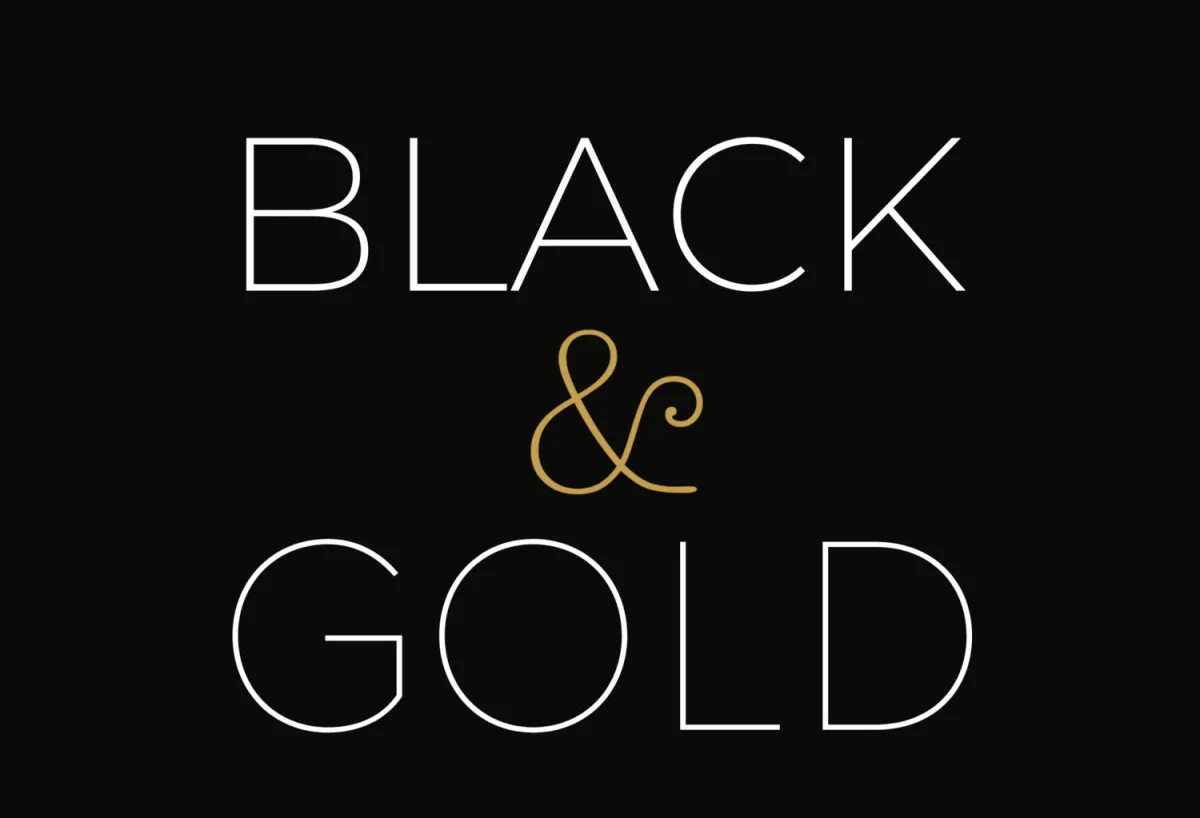 Black and Gold Home Decor Elegance