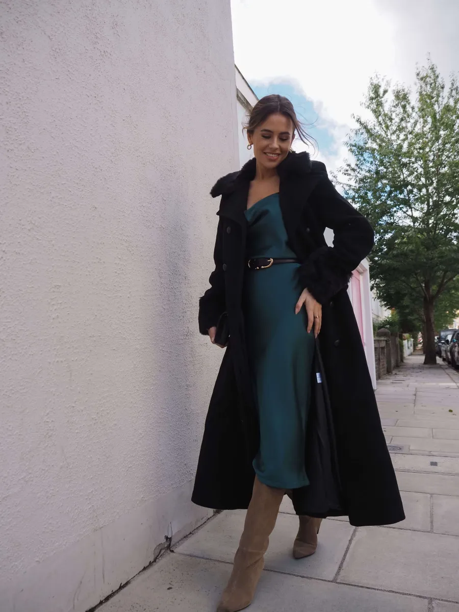 Black dress scarves and layering styles