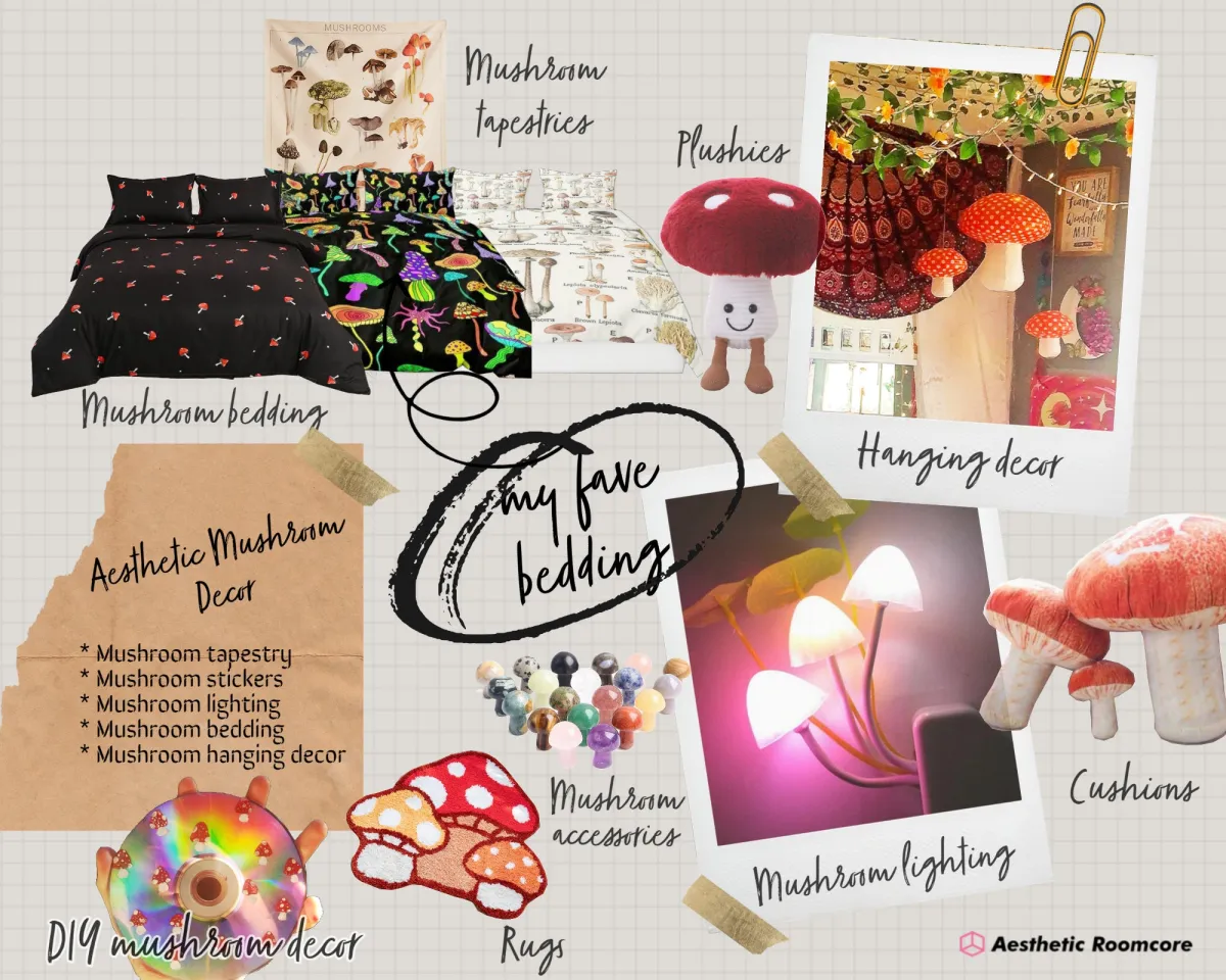 Mushroom Home Decor Ideas for Rooms