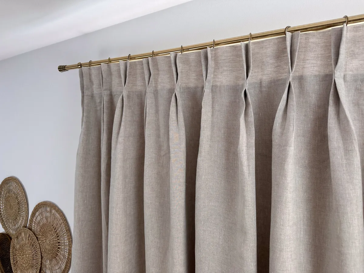 Pinch Pleat Curtains for Formal Living Rooms