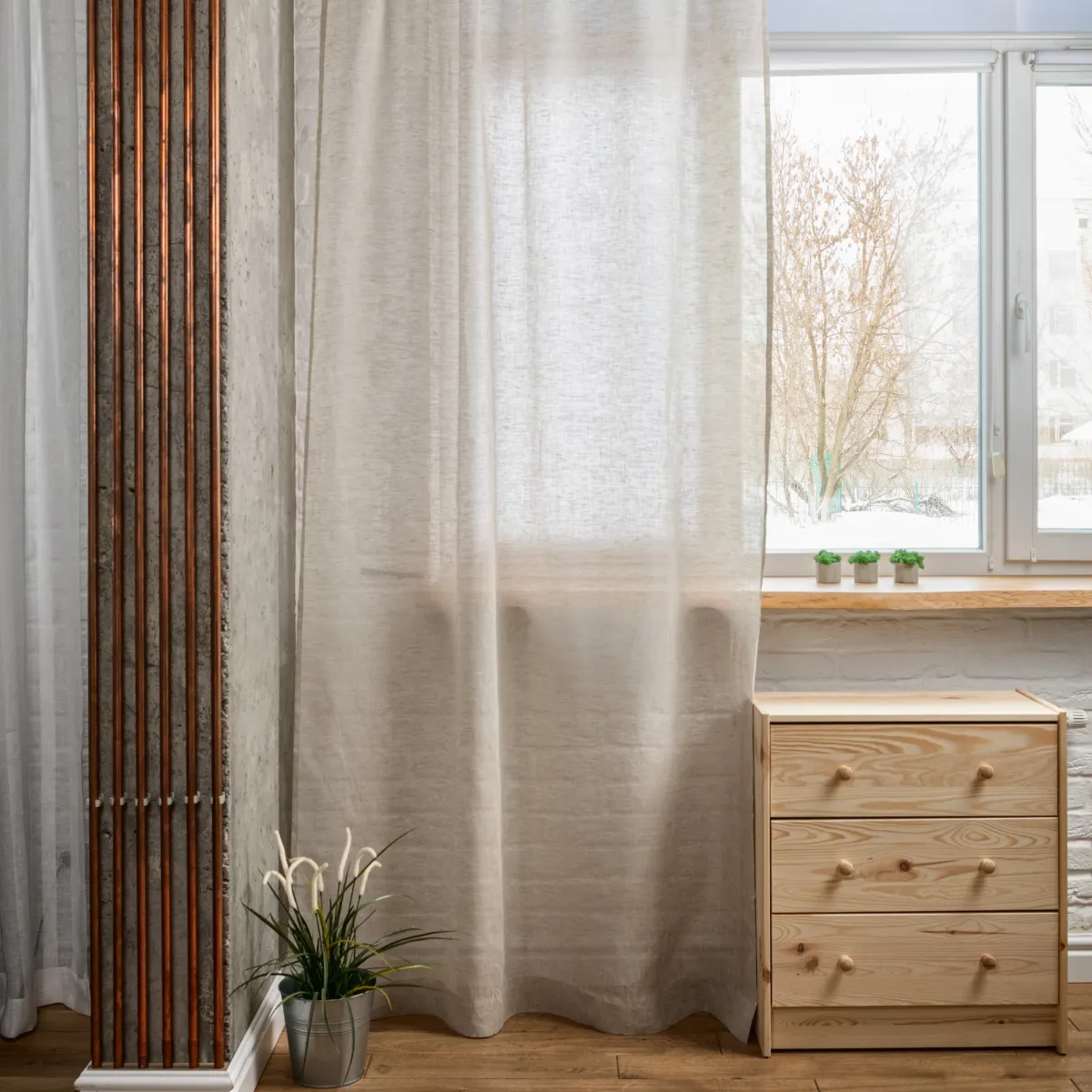 Sheer Curtains for Bright Living Rooms